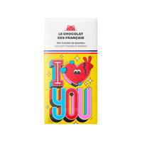 I Love You | Extra Dark Chocolate with Hazelnuts | Organic